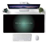 Hixingo Tapis de Souris XXL/XL/L, Gradient Aurora Tapis de Souris Gamer, Accessoire Bureau avec Bords Cousus, Mouse Pad en Base Antidérapante, Convient pour Gaming (Vert 5,900x400x3mm)