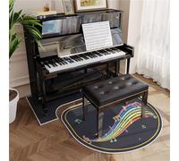 Hixingo Tapis Insonorisant pour Piano Droit, Tapis de Piano Acoustique Insonorisant Antidérapant Isolation Moquette Acoustique pour Salle de Musique (Note Arc-en-Ciel,70 * 160cm)
