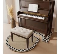Hixingo Tapis Insonorisant pour Piano Droit, Tapis de Piano Acoustique Insonorisant Antidérapant Isolation Moquette Acoustique pour Salle de Musique (Noir Blanc,70 * 160cm)