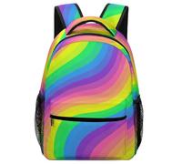 Hixingo Tie-dye 3D Sac à Dos Enfants Fille Garçons, Confortable Jardin d'enfants Cartable Primaire Maternelle, Petit Adolescents Sac a Dos Grande Capacité (B,42x31x15cm)