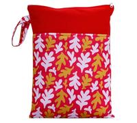 Hixingo Wasserdichte Nasstasche, Nasstaschen NASS Trocken Beutel Kinder Wiederverwendbar Wetbag mit Reißverschluss 25x35cm Nassbeutel Kindergarten Wäschesack für Reise (Rouge,2 Pièces)