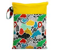 Hixingo Wasserdichte Nasstasche, Nasstaschen NASS Trocken Beutel Kinder Wiederverwendbar Wetbag mit Reißverschluss 25x35cm Nassbeutel Kindergarten Wäschesack für Reise (Dessin animé,4 Pièces)