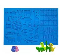 HIXIP Planche à Dessin d'art de Stylo, Tapis de Stylo Tapis de Conception en Silicone pour Stylo d'impression avec Capuchons en Silicone, Livres de Dessin de 16,4 x 10,9 Pouces pour Stylo