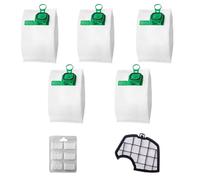 HIYOUNG Lot de 5 sacs d'aspirateur pour Vorwerk Kobold VK140 VK150 FP140 FP150 avec 1 filtre, kit d'accessoires pour aspirateur Vorwerk Kobold