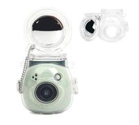 HIYQIN Adorable Housse Transparente Compatible avec Fujifilm Instax Pal, Instax Pal Étui Rigide avec Miroir Selfie et Chaîne Anti-Perte