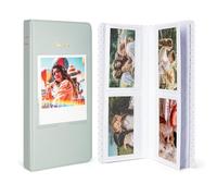 HIYQIN Album photo pour film Instax Wide 3,5 x 4,25, 64 pochettes avec fenêtre pour Fujifilm Instax Wide 400/300/210/200/Wide EVO/Polaroid 600 i-Type - Vert
