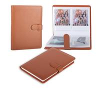 HIYQIN Album photo pour film Instax Wide 3,5 x 4,25, 80 pochettes avec fenêtre pour Fujifilm Instax Wide 400/300/210/200/Polaroid 600 i-Type - Vert