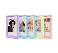 HIYQIN Cadre Photo Magnétique 2x3, Paquet de 5 Cadres Photo Aimantés pour Réfrigérateur Compatibles avec le Film Instantané Fujifilm Instax Mini 12/11/9/8/90/EVO