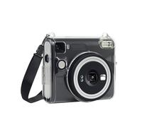 HIYQIN Coque rigide transparente compatible avec Fuji Instax Square SQ40 - Housse de protection avec sangle