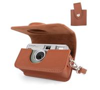 HIYQIN Étui de protection compatible avec Kodak EKTAR H35/Ultra F9/Vibe 501F, sac de transport en cuir synthétique et étui de rangement pour appareil photo Kodak H35/Ultra F9/Vibe 501F - Marron