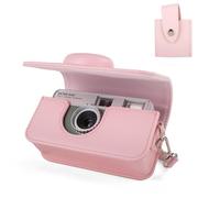 HIYQIN Étui de protection compatible avec Kodak EKTAR H35/Ultra F9/Vibe 501F, sac de transport en cuir PU et étui de rangement pour appareil photo Kodak H35/Ultra F9/Vibe 501F - Rose
