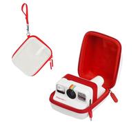 HIYQIN Étui de Rangement de Protection Compatible avec Les Appareils Photo Polaroid Go Instant Film - Polaroid Go 9035/9071/9070 - Housse de Voyage avec Dragonne - Blanc