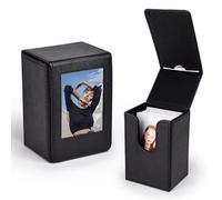 HIYQIN Étui de Rangement pour 2x3 Films/Photos/Cartes de Visite, Support Photo Polaroid Compatible avec Fujifilm Instax Mini Film (54x86mm) - Noir
