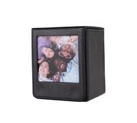 HIYQIN Étui de Rangement pour Films Instax Square, pour Support Photo Polaroid - Boîte Photo pour Film Fujifilm Instax Square (86x72mm) SQ1 SQ20 SQ40 SQ10 SQ6 SP-3 - Noir