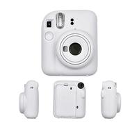 HIYQIN Housse de Protection pour Fujifilm Instax Mini 12, Fuji Instax Mini 12 Étui, Housse en Silicone pour Une Prise en Main Confortable Accrue - Blanc