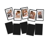 HIYQIN Lot de 10 cadres magnétiques pour films Instax Mini/Polaroid, aimants photo 6,4 x 9,4 cm pour réfrigérateur, cadre photo décoratif 9,4 x 6,4 cm, idéal pour les fêtes et les festivals - Noir