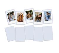 HIYQIN Lot de 10 cadres magnétiques pour films Instax Mini/Polaroid, aimants photo 6,4 x 9,4 cm pour réfrigérateur, cadre photo décoratif 9,4 x 6,4 cm, idéal pour les fêtes et les festivals - Blanc