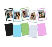 HIYQIN Lot de 10 cadres magnétiques pour films Instax Mini/Polaroid, aimants photo 6,4 x 9,4 cm pour réfrigérateur, cadre photo décoratif 9,4 x 6,4 cm, idéal pour les fêtes et les festivals - Couleur