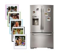 HIYQIN Lot de 10 Cadres Photo Magnétiques pour Pellicule Instax Square, 3 x 3,5" Cadre Photo pour Réfrigérateur Compatible avec Fujifilm Instax Square SQ1/SQ20/SQ40/SQ10/SQ6/SP-3 - Colorés