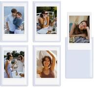 HIYQIN Lot de 15 cadres photo magnétiques pour film Instax Mini - Affichage photo 5 x 7,6 cm - Pour Fujifilm Instax Mini LiPlay 12 11 9 8 99 70 50 40 SE EVO - Blanc