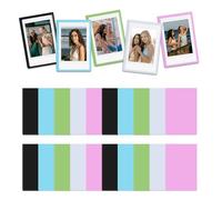 HIYQIN Lot de 25 cadres magnétiques pour films Instax Mini/Polaroid, aimants photo 6,4 x 9,4 cm pour réfrigérateur, cadre photo décoratif 9,4 x 6,4 cm, idéal pour les fêtes et les festivals - Couleur