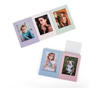 HIYQIN Lot de 5 mini cadres photo magnétiques 5 x 7,6 cm avec coques de protection transparentes pour photos Polaroid 7,6 cm / Fuji Instax Mini 7,6 cm - Pour réfrigérateur, école, bureau