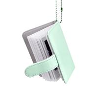 HIYQIN Mini album photo 2x3 pouces avec porte-clés, 32 petits albums de poche - pour photos Instax Mini EVO/12/11/Liplay/41/40/99/SE/9/8/7+ - pour album photo Polaroid 3 pouces (Vert)