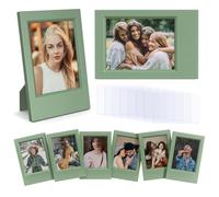 HIYQIN Mini Cadres Photo 2x3 - Paquet de 8 Mini Cadres Photo Compatibles avec Fujifilm Instax/Polaroid 2 x 3 pouces Photo/Film Instantané - Vert