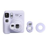 HIYQIN Miroir à selfie pour Instax Mini SE/Mini 7+, miroir autoportrait pour selfie, accessoires compatibles avec Fujifilm Instax Mini SE/7+/7s/9/8+/8 appareils photo instantanés - Violet