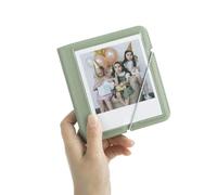 HIYQIN Petit album photo élégant pour appareil photo instantané Instax Wide - 28 poches - Pour Fujifilm Instax Wide 400/300/200/Polaroid Now +/I-Type/OneStep2 - Vert