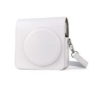 HIYQIN SQ1 Housse de Protection en Cuir pour Appareil Photo Fujifilm Instax Square SQ1 - Étui de Transport Fuji Square SQ1 avec Bandoulière Réglable - Blanc