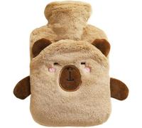HiyyFloy Bouillotte en Peluche Capybara Femelle, Chauffant pour L'estomac, Pochette D' Chaude d'hiver pour Noël, Usage Domestique