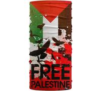 HiyyFloy Cache-Cou Bandana Drapeau De Palestine Coupe-Vent Cache-Cou Multifonctionnel Écharpe Bandana Tube Élastique Cagoule pour L'extérieur