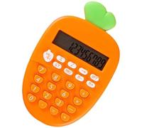 HiyyFloy Calculatrice De Bureau, Mini Calculatrice Kawaii, Jolie Carotte, Portable, Petite, Basique, pour Étudiants, Fournitures De Bureau À Domicile