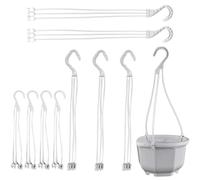 HiyyFloy Chaînes De Suspension en Plastique pour Jardinières, 10 Pièces, Crochet De Suspension pour Pots De Fleurs, Panier De Jardin, Chaînes Suspendues, Accessoires De Jardin