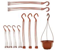 HiyyFloy Chaînes De Suspension en Plastique pour Jardinières, 10 Pièces, Crochet De Suspension pour Pots De Fleurs, Panier De Jardin, Chaînes Suspendues, Accessoires De Jardin