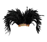 HiyyFloy Coiffe De Carnaval pour Femme, Ornée De Plumes De, Idéale pour Les Mariages, Les Bals Masqués, Le Cosplay Les Spectacles De Cabaret.