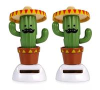 HiyyFloy Dansant À Énergie - Figurine Animée Danseuse À Pompons pour Tableau De Bord De Voiture, Dansant, Décoration De Voiture De Vacances, Figurines Solaires pour Bureau,