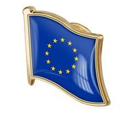 HiyyFloy Drapeau De L'union Européenne Dos Goupille De Verrouillage Gardiens Fermoir De Verrouillage Broche Insigne Broche De Internationale en Alliage Métallique Broche Souvenir Petite Broche