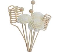 HiyyFloy Ensemble De Bâtons De Diffusion 9 Pièces, Fleur Artificielle, Diffuseur De Parfum en Rotin, Bâton De Recharge, Recharge De Remplacement Floral, Bâtons De Rotin