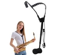 HiyyFloy Harnais D'épaule De Saxophone Confortable, Sangle De Cou, Crochet en Aluminium, Support De Saxophone en Métal, Sangle D'épaule pour Saxophone Alto