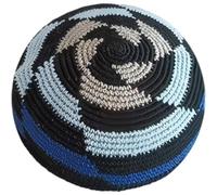 HiyyFloy Kippa Traditionnelle Tricotée pour Hommes, Chapeau De Prière Ethnique Culturel Israélien, Kippa Tricotée À Main, Calotte Juive Ronde