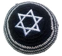 HiyyFloy Kippa Tricotée Brodée Yarmulke Kippa Juive Yarmulka Chapeau Yarmulka Hommes Ou Enfants