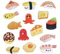 HiyyFloy Lot de 15 Patchs Brodés Amusants À Repasser, Style Japonais, À Coudre Ou À Broder, pour Vêtements