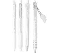 HiyyFloy Lot De 4 Stylos À Encre Gel en Forme d'ailes d'ange, Stylos Rétractables À Pointe Fine 0,5 Mm, Encre Noire, Parfaits pour Prendre des Notes, Écrire, Tenir Un Journal, À L'école Ou Au Bureau.
