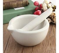 HiyyFloy Mini Ensemble De Mortier Pilon en Porcelaine, Broyeur D'herbes en Porcelaine, Bol De Broyage, Bol De Mélange De Cuisine pour Assaisonnements, Sésame, Herbes, Médicaments