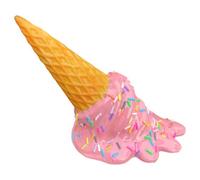 HiyyFloy Modèle De Cornet De Glace Amusant Fantaisiste, Accessoire Photo Réaliste pour Vitrine Ou Bureau.