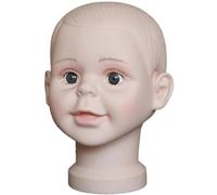 HiyyFloy Modèle De Tête De Mannequin pour Enfants, Multi-Usage, Support De Perruque, Chapeau, Écharpe, Présentoir, Modèle De Cosmétologie, Tête De Mannequin pour Salon, Centre Commercial