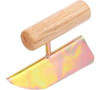 HiyyFloy Outil d'angle pour Plaques De Plâtre, Couteau d'angle Extérieur Couteau d'angle Intérieur, avec Manche en Bois - Truelle d'angle Extérieure Intérieure en Acier Au Carbone Galvanisé