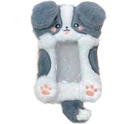 HiyyFloy Porte-Cartes Photo en Peluche, Porte-clés Kawaii, Joli Porte-clés, Pochette De Protection pour Cartes De Crédit, Cartes Bancaires, Cartes De Bus, Cartes D'étudiant, Badges D'identité